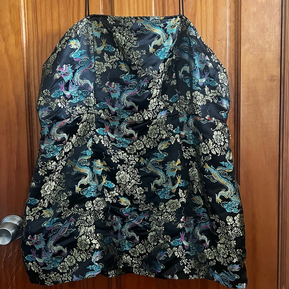 Dragon Pattern Multicolored Mini Dress - Picture 6 of 6